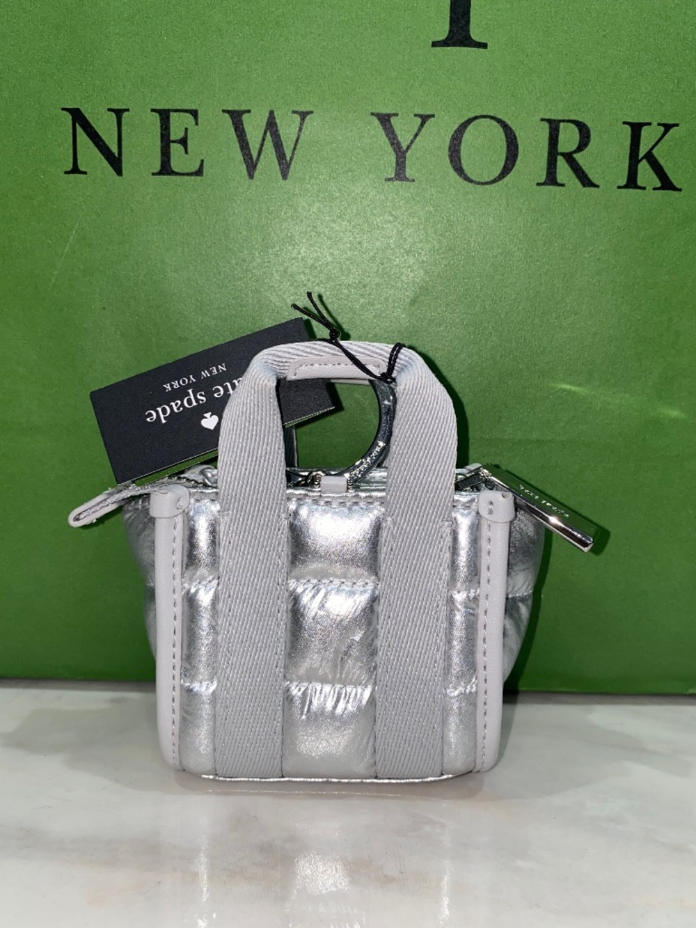 Kate Spade Kip Puffy Micro Bag Charm - Picture 4 of 6